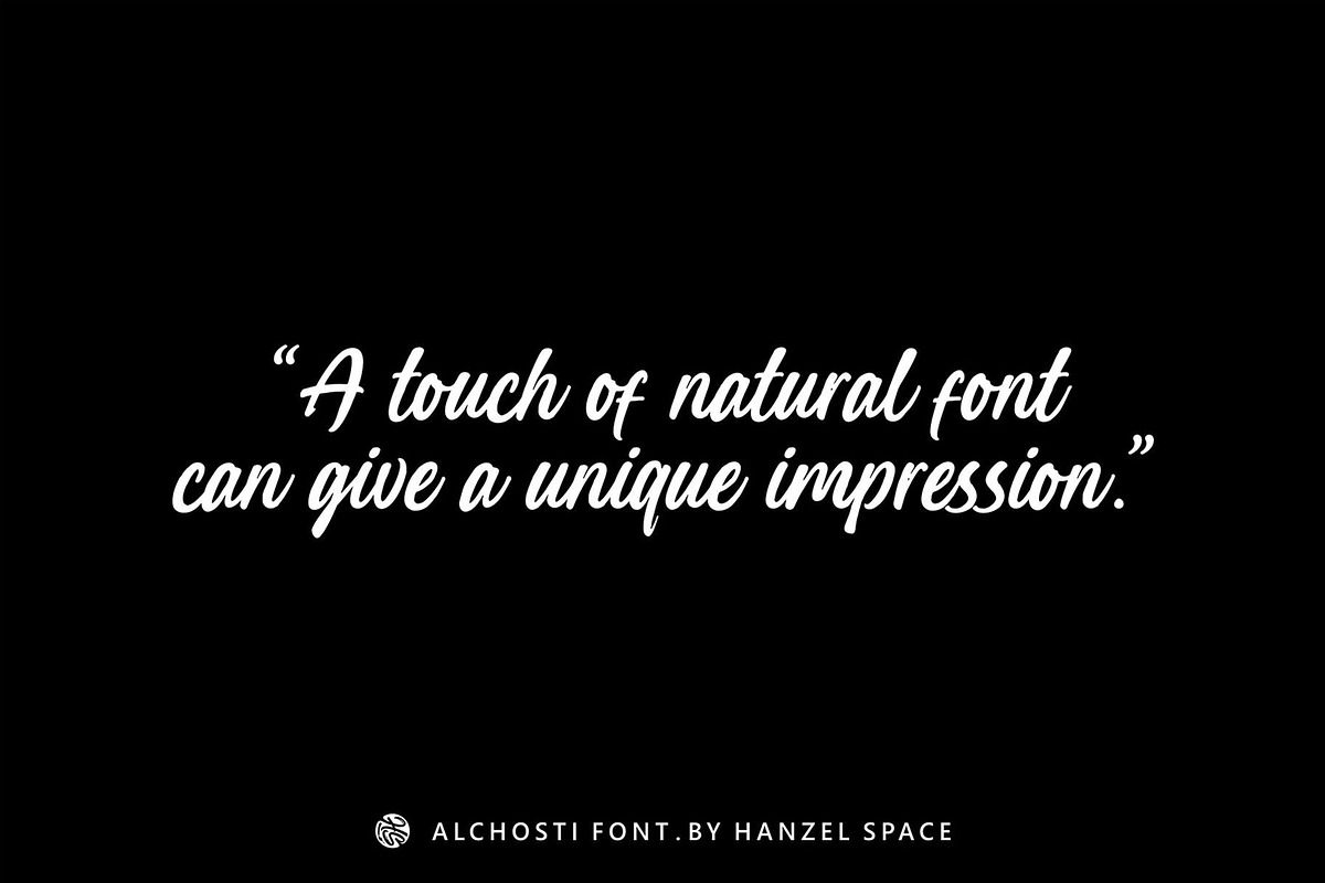 Alchosti – A Handwritten Font, a Handwritten Font by HanzelSpace Studio (Photo 6 of 10)