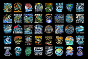 40 Fishing Design Bundles, a Graphic by FzyDESIGN (Thumbnail 2 of 2)