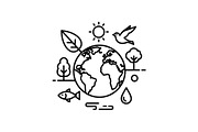 Eco Earth Care Vector Icon Bundle, an Illustration by Designs_River (Thumbnail 22 of 51)