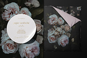 Pastel Dark Roses Wallpaper, a Pattern Graphic by paper aesthetic (Thumbnail 7 of 10)