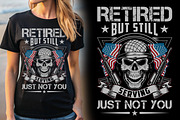 Retired Veteran T-shirt Design, a Graphic by Crafts Bundle (Thumbnail 1 of 2)