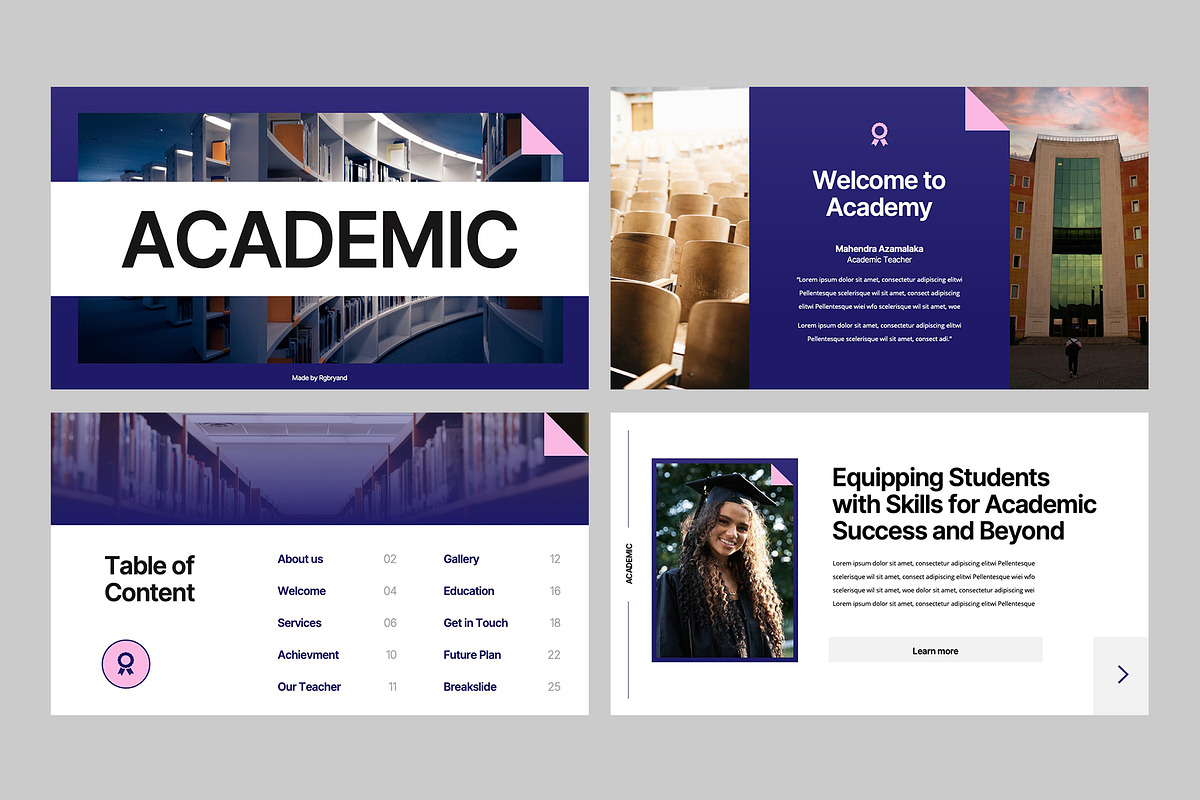 ACADEMIC Powerpoint, a Presentation Template by rgbryand (Photo 2 of 9)