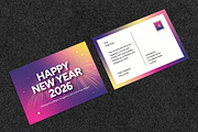 Happy New Year Postcard, a Business Card Template by MightyDesign (Thumbnail 1 of 6)