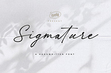 Sigmature Font