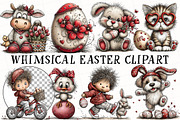 Whimsical Easter Clipart Bundle, an Illustration by OK Design (Thumbnail 2 of 6)