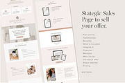 Course Sales Page Template Canva, a Landing Page Template by Tabitha Emma (Thumbnail 4 of 6)