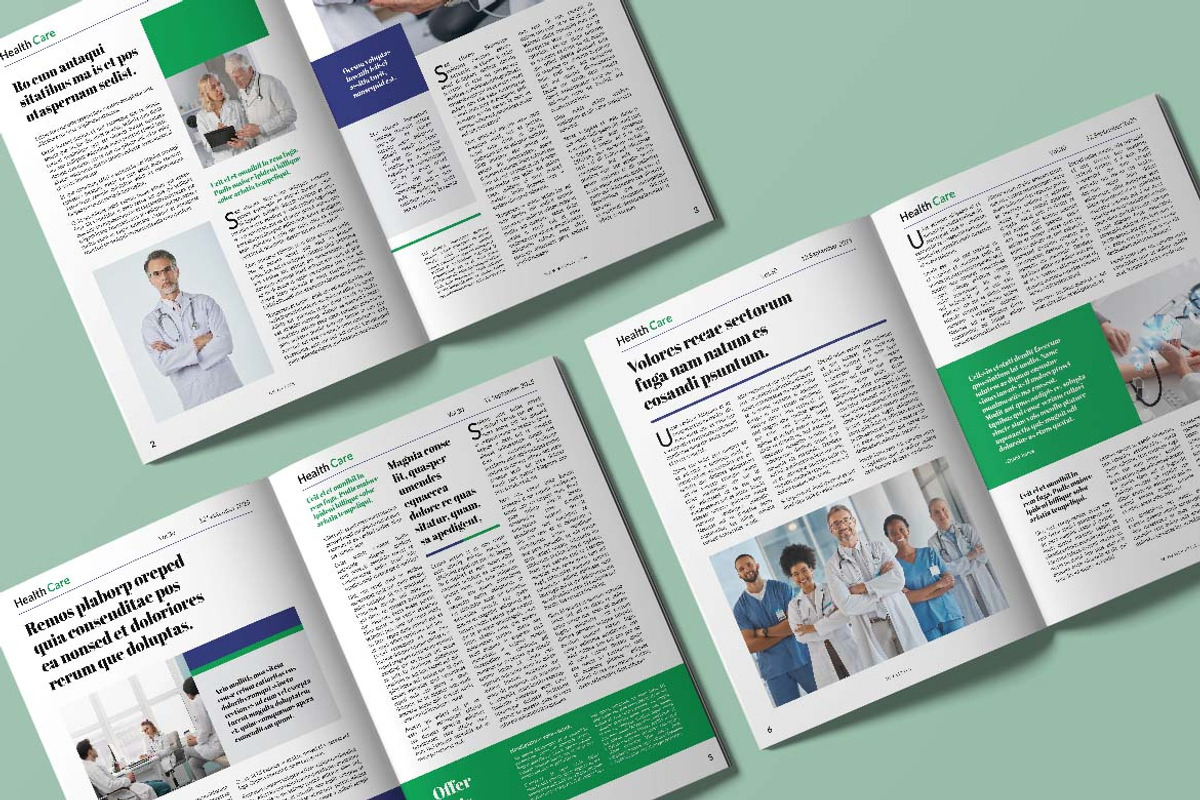 Healthy Simple Theme Newsletter, a Brochure Template by UICreative (Photo 3 of 5)