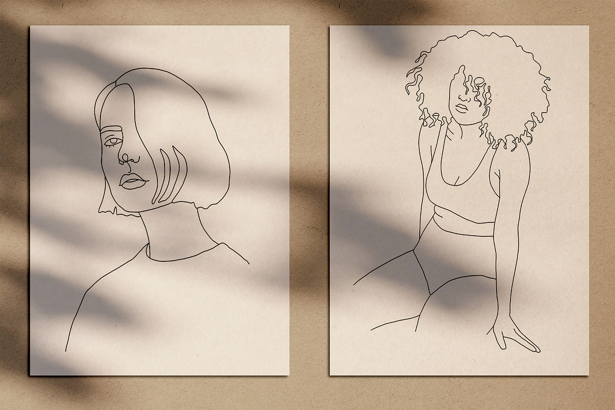 15 Minimalist Woman Line Art, a Decorative Illustration by Miracles Everywhere (Photo 5 of 9)