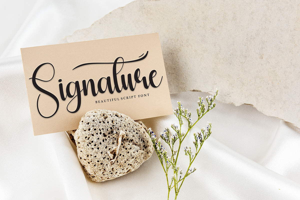 Beauty Vacation | Script Font, a Handwritten Font by Scratchones (Photo 4 of 9)