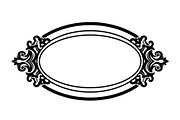 Vintage Oval Frame Vector Bundle, an Illustration by musafir_fashion (Thumbnail 21 of 31)