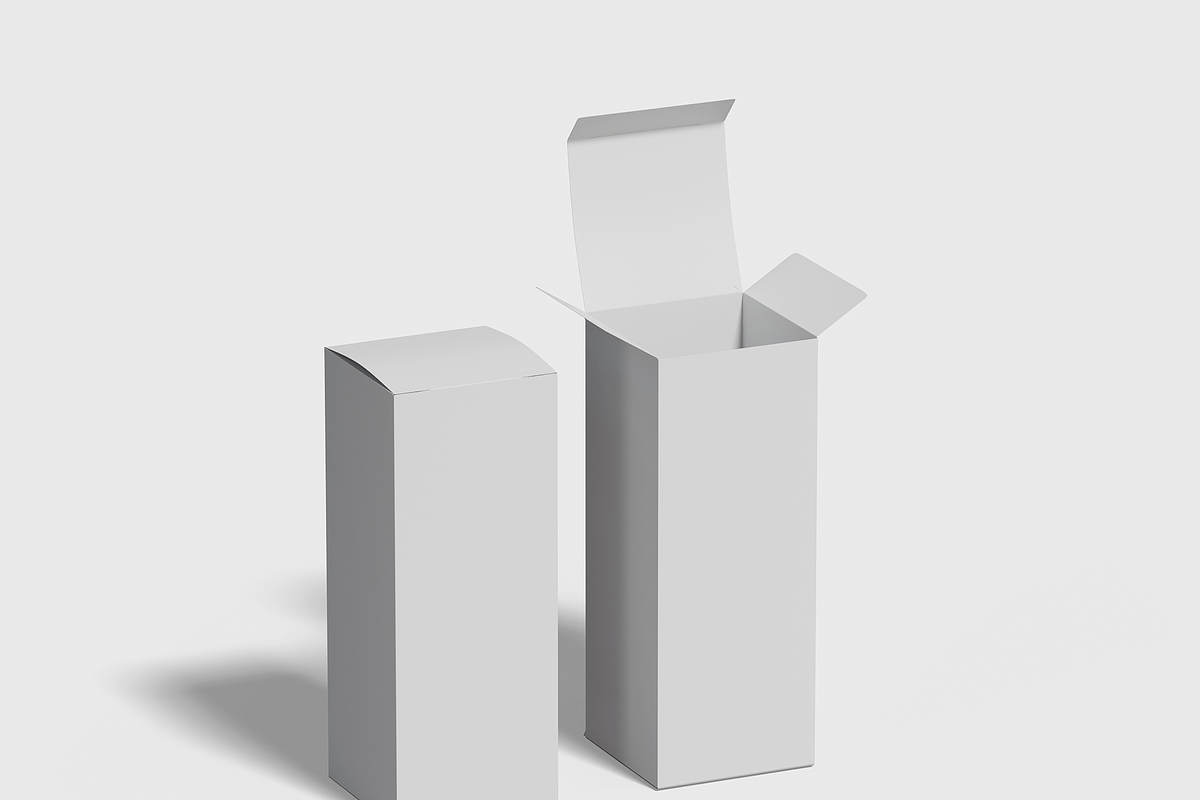Rectangular Package Box Mockup, a Packaging Mockup by Bartama Graphic (Photo 4 of 4)