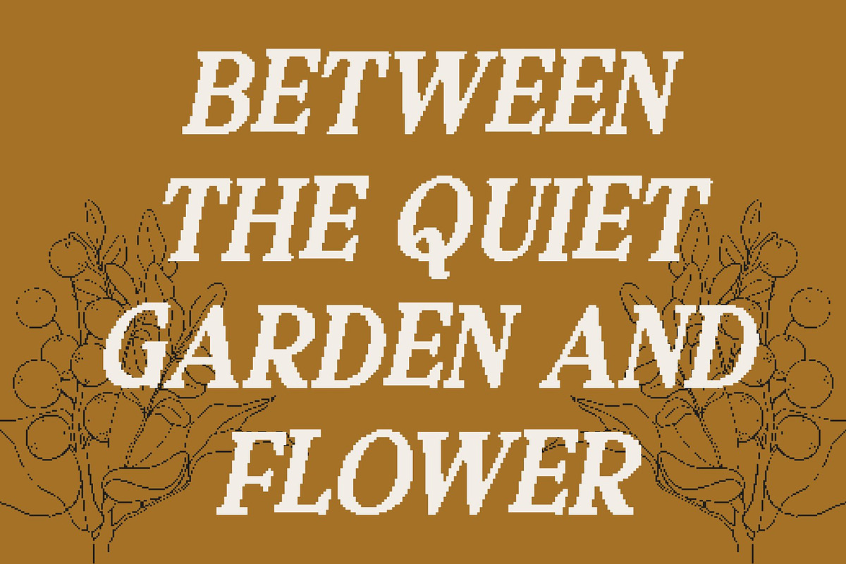 CS Clarion Pixel, a Serif Font by Craft Supply Co. (Photo 4 of 8)