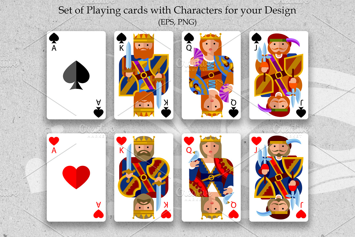 Playing cards original design, an Object Illustration by Retro Graphic Box (Photo 1 of 6)