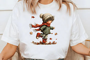Whimsical Autumn Boy PNG Clipart, an Illustration by Designworld (Thumbnail 3 of 9)