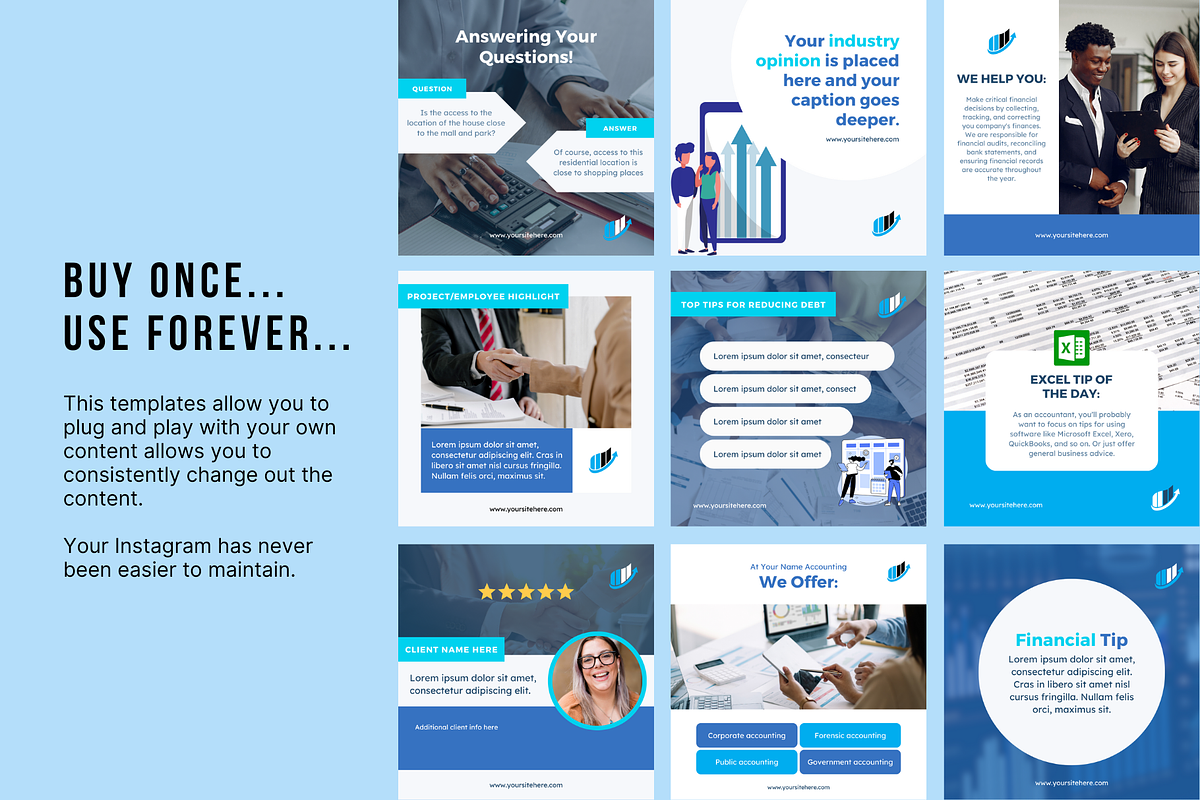 Accounting Social Media, a Social Media Template by Sincerely Media (Photo 4 of 9)