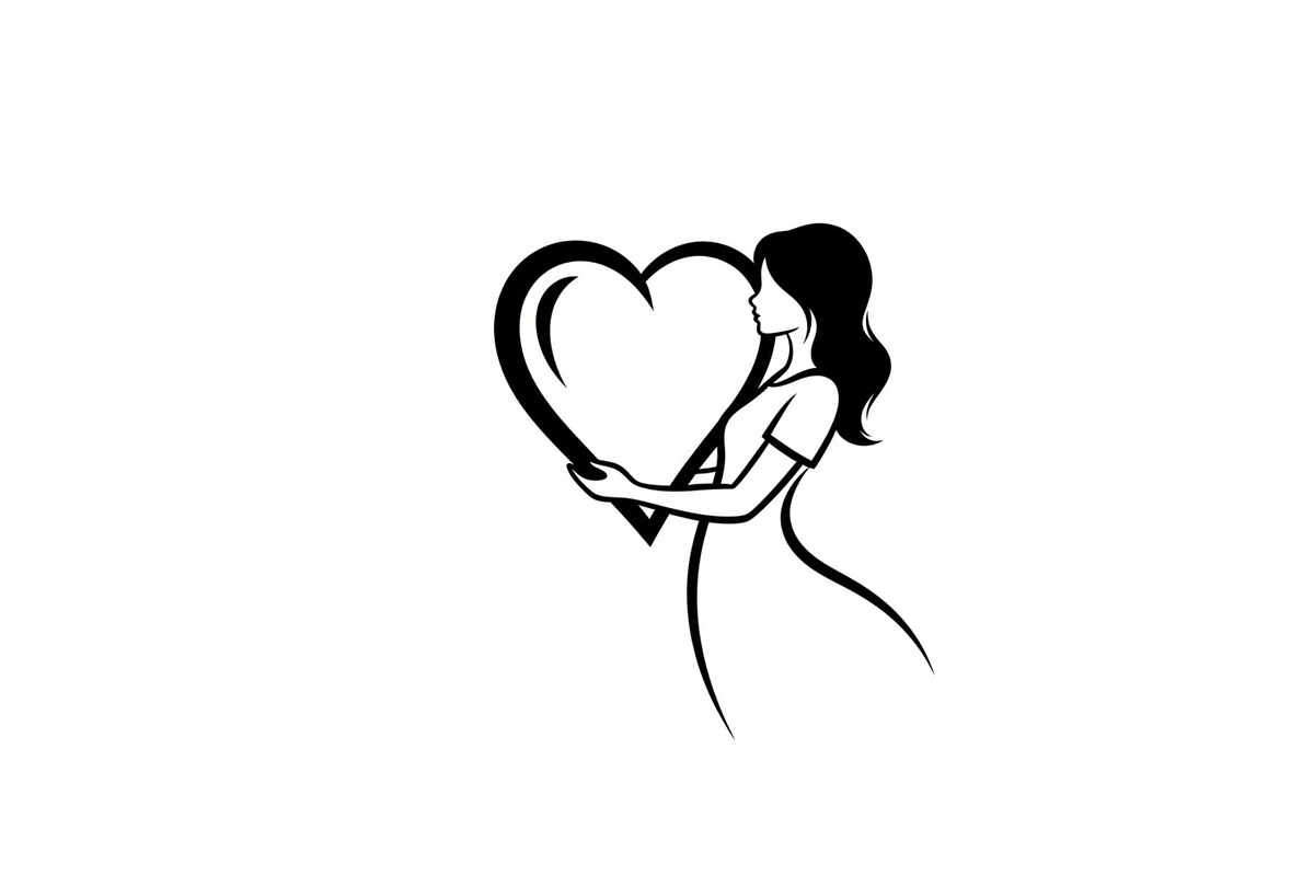 Cute Love Girl Silhouette Bundle, an Illustration by Designs_River (Photo 23 of 53)
