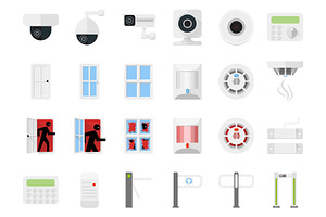 Security system set icons