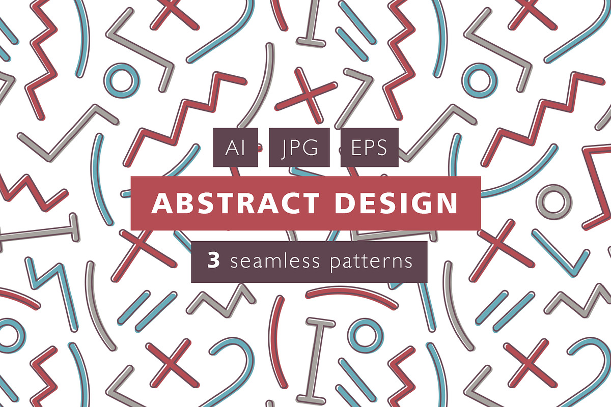 Abstract seamless patterns, a Pattern Graphic by Good Studio (Photo 1 of 6)