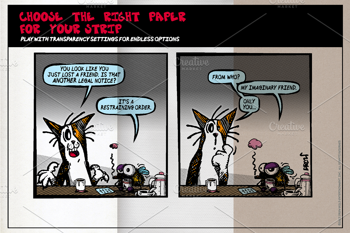 Comic Strip Kit By Fuzzy Poet, a Presentation Template by Fuzzy Poet by DG2 (Photo 4 of 14)