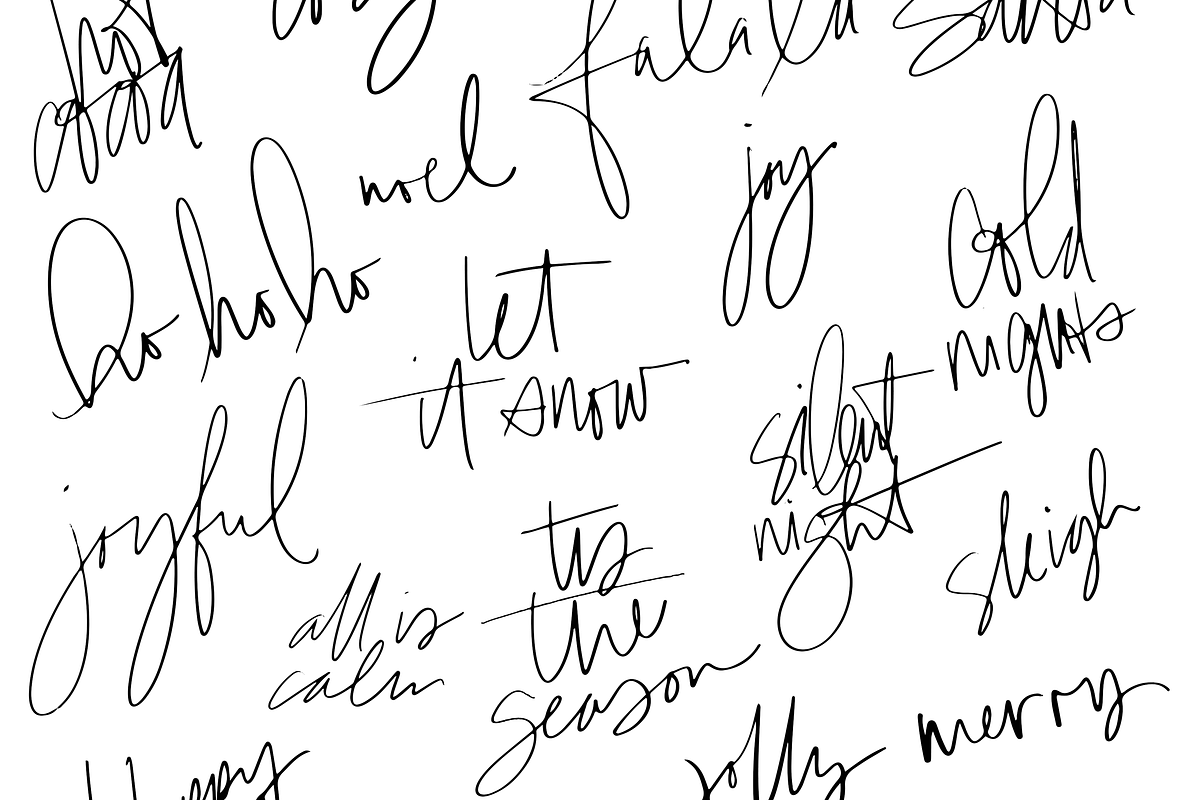 Christmas Phrases - Overlays Font preview 8