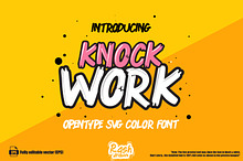 KNOCKWORK - Comic SVG Color Font