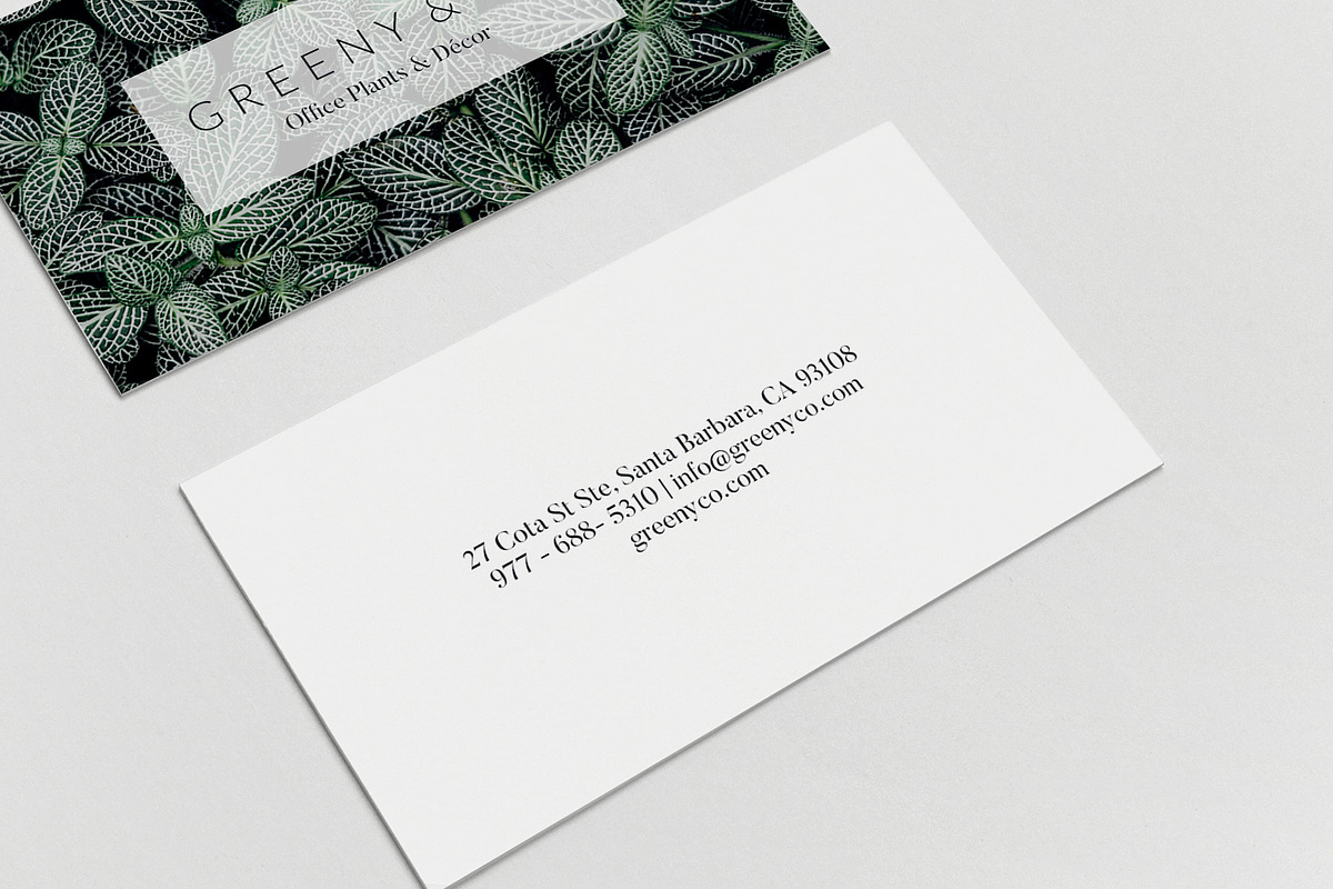 Greeny Business Card, a Business Card Template by Glowing Pieces (Photo 2 of 4)
