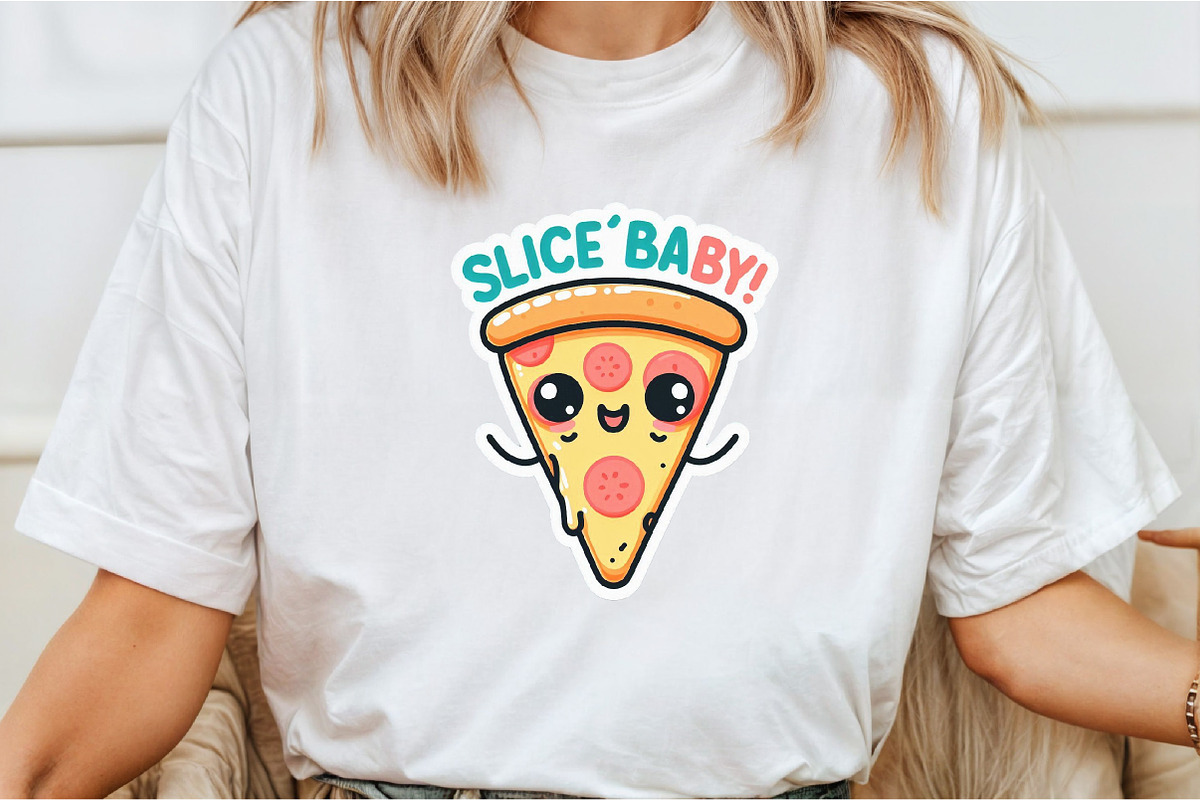 Funny,Slice Baby  Sticker PNG, an Illustration by DreamCafeArt (Photo 2 of 7)