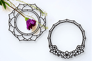 50 Floral Frames - SVG Cut Files, a Decorative Illustration by Arshad Ali (Thumbnail 5 of 9)