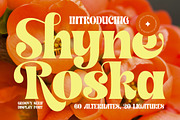 Shyne Roska Groovy Retro Serif, a Serif Font by timelesstype.co (Thumbnail 1 of 20)