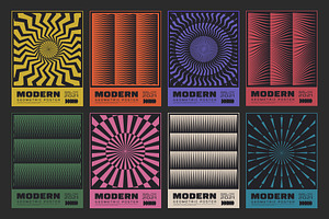 80 MODERN GEOMETRIC VECTOR POSTERS