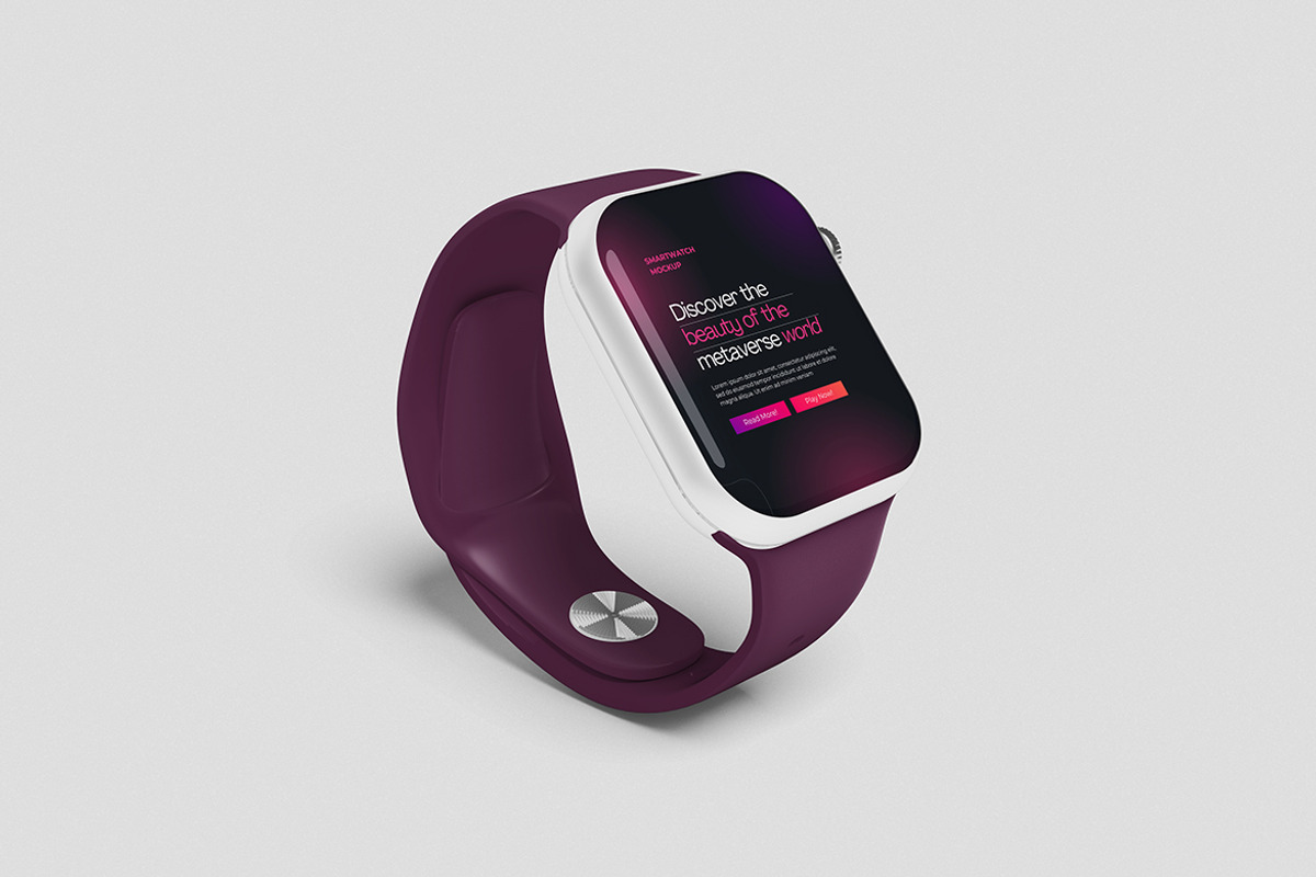 Smartwatch Mockup, a Device Mockup by swsi-studio (Photo 4 of 5)