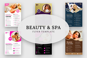 Beauty Spa Salon Flyer Template, a Flyer Template by Designgrove