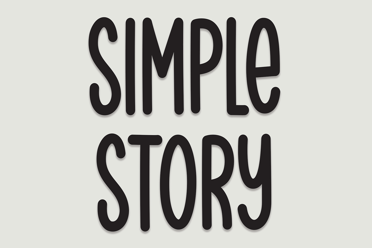 Simple Story | Script Font, a Script Font by Scratchones (Photo 1 of 7)