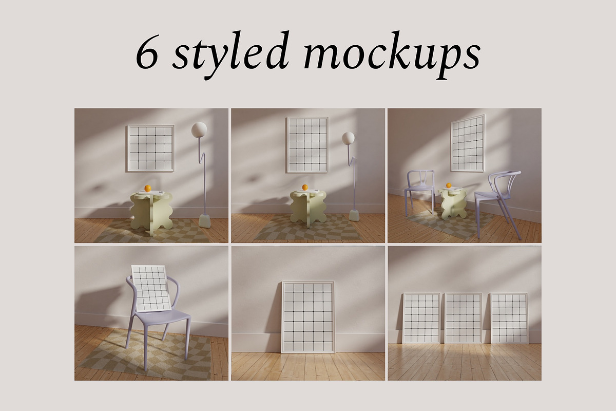 Frame Mockup Bundle KAIA, a Print Template by Bonumo (Photo 3 of 15)