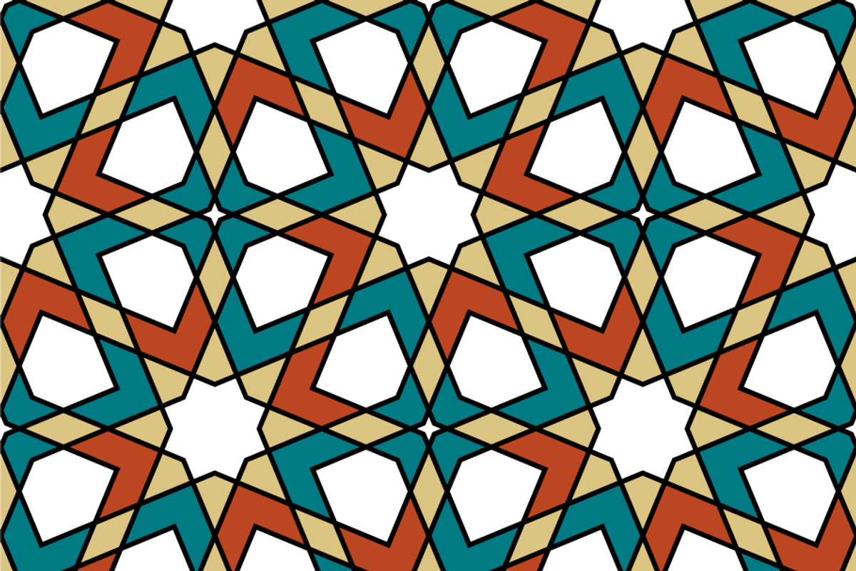 Pattern in arabic style Zellige, a Pattern Graphic by ALYOHA (Photo 3 of 3)
