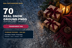 70 Real Snow Ground PNG Overlays