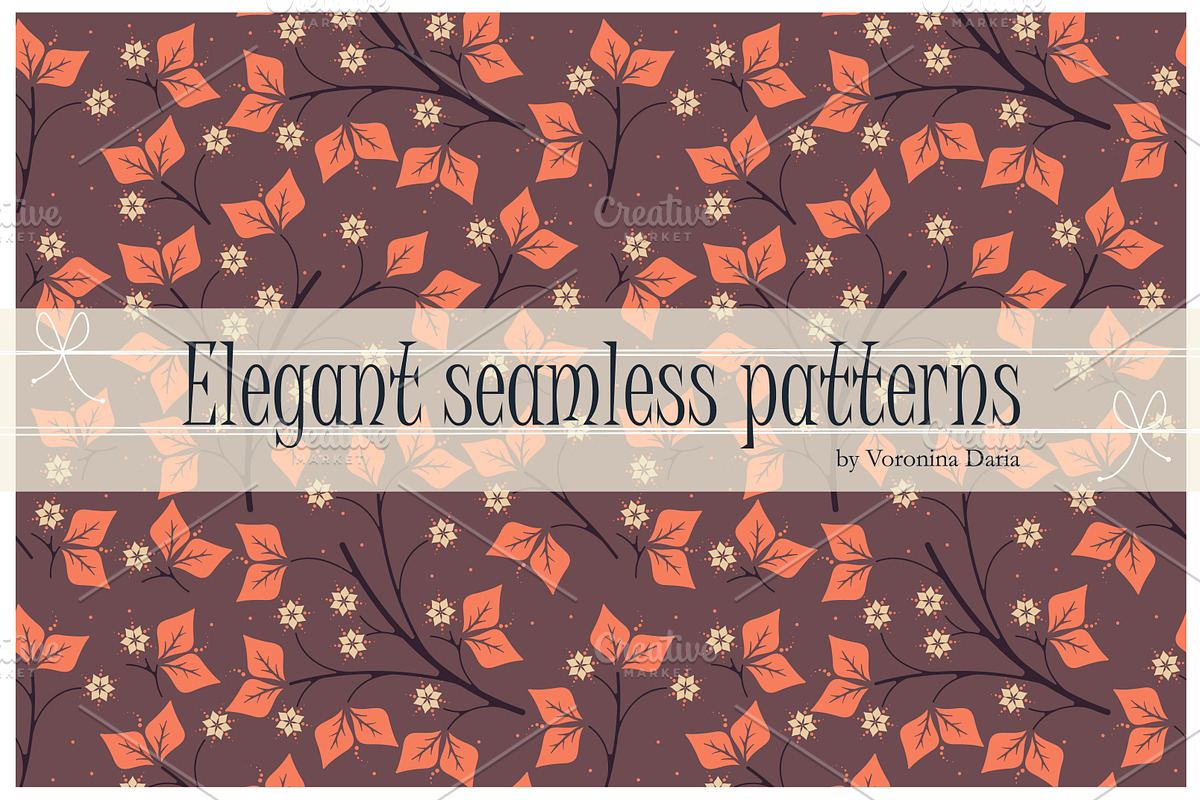 8 Elegant seamless patterns, a Pattern Graphic by Daria Maier (Photo 4 of 5)
