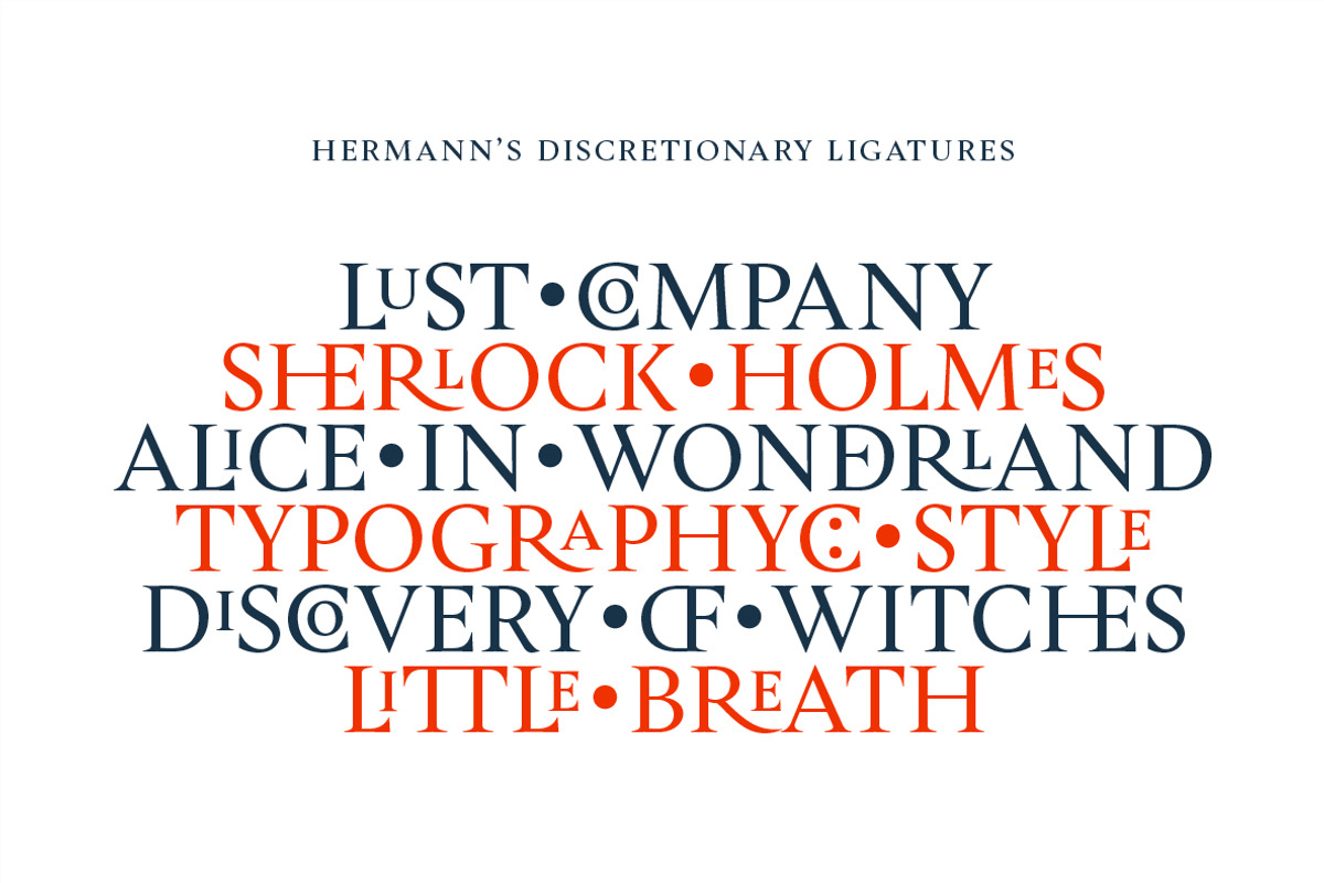 Hermann, a Serif Font by W Type Foundry (Photo 13 of 16)