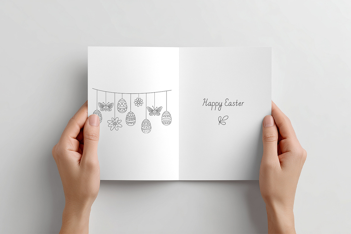 Easter Harmony Doodle Clipart, a Seasonal Illustration by Anna Druzhkova (Photo 15 of 16)