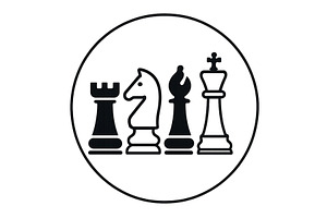Chess pieces standing strategically, a Sport Illustration by ZinetroN