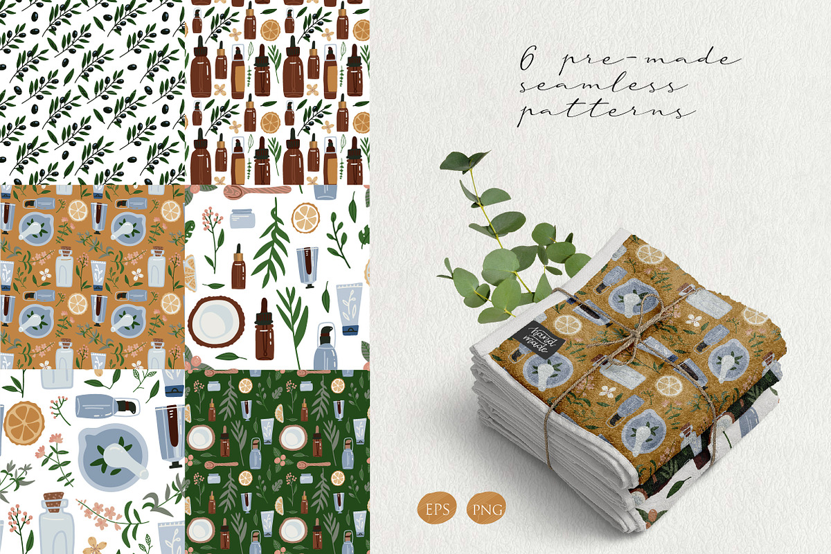 Organic cosmetics - big collection, an Illustration by Lana Sham (Photo 10 of 15)