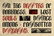 Thane - Gothic Hybrid Style, a Blackletter Font by Burntilldead (Thumbnail 3 of 12)