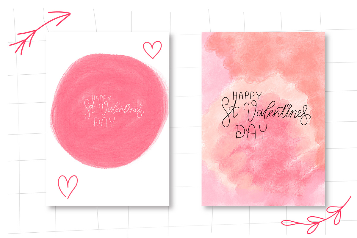 Valentines Day lettering stamps, a Brush Add-On by Let's Art (Photo 4 of 5)