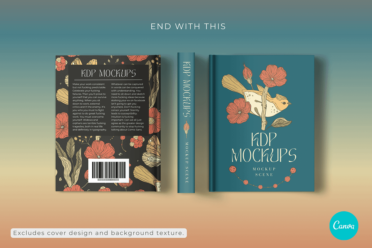 KDP Book Mockups for Canva, a Books & Magazine Mockup by Mockup Scene (Photo 8 of 18)