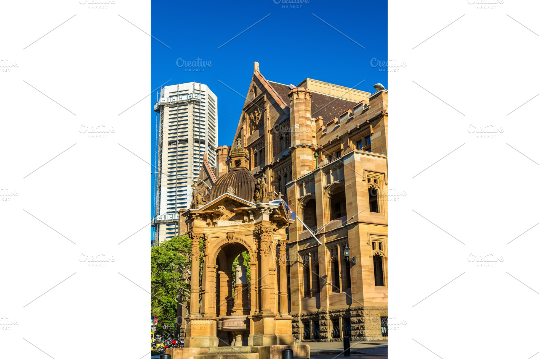Land titles office a sandstone neogothic building in sydney featuring sydney, an Architecture Photo by Leonid Andronov