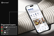 Minimal iPhone 17 Pro Mockup, an iPhone Mockup by RamStudio2 (Thumbnail 6 of 9)