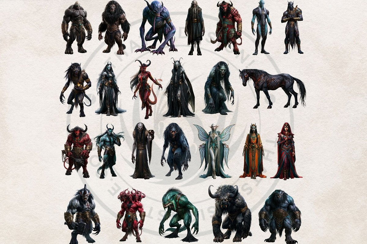 The Lapis Bestiary Fantasy Cliparts, a Decorative Illustration by ThatsDesignArt (Photo 4 of 17)