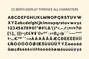 CS Berta – Tuscan Font, a Serif Font by Craft Supply Co. (Thumbnail 8 of 8)