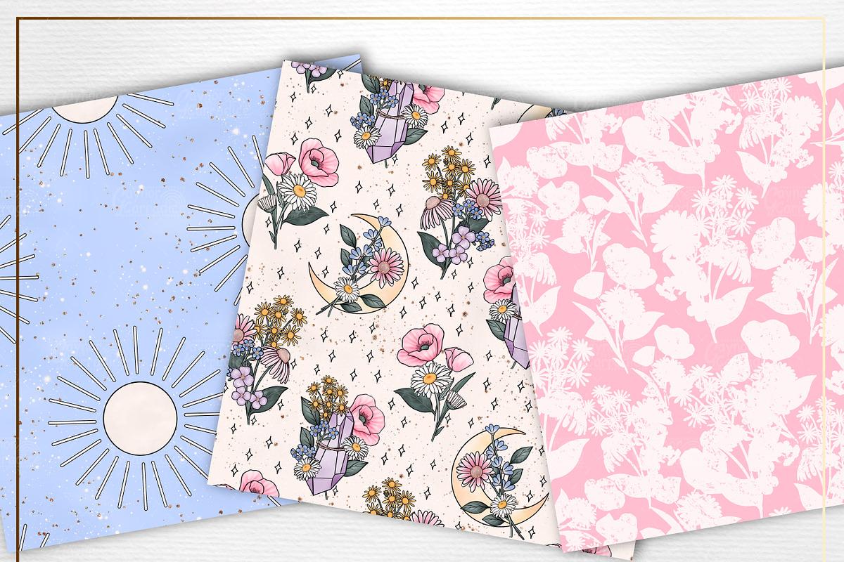 Wildflower seamless patterns, a Pattern Graphic by Gaynor Carradice Designs (Photo 5 of 6)