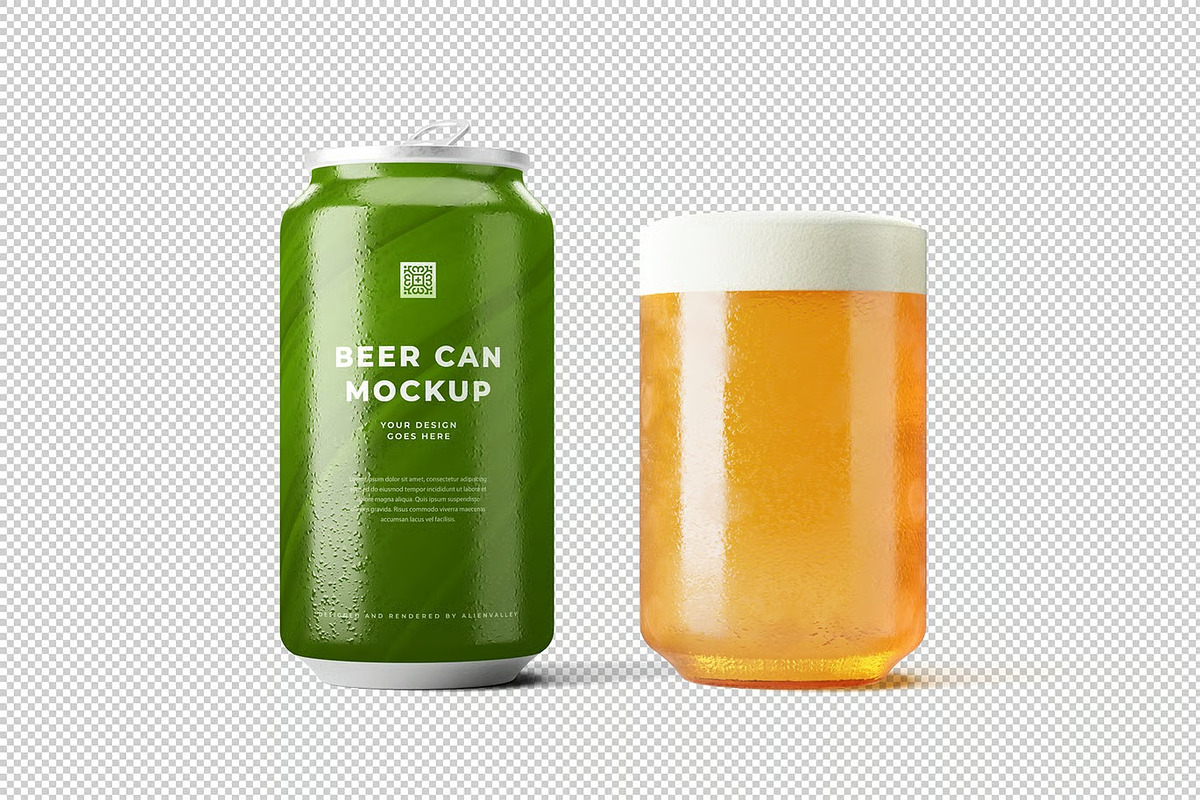 Beer Can Mockup, a Product Mockup by zpackcreative (Photo 4 of 4)